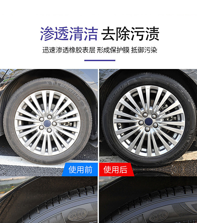 厂家批发油性轮胎蜡 深润黑亮、强力驱水，车胎养护的镀膜级解决方案
